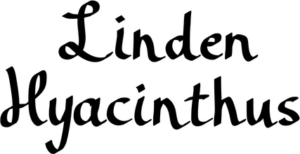 "Linden Hyacinthus" written in cursive script